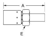 Standpipe Straight Tube - Brass - E Series