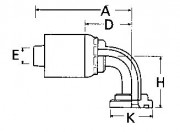 Code 61 O-Ring Flange - (Komatsu, Linkbelt, etc.) - Z Series