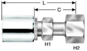 Female Flat-Face (FOR-Seal) O-Ring Swivel - GH Series