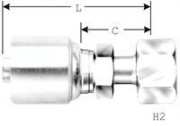 Female British Standard Parallel Pipe (BSPP) Flat-Face Swivel - G Series