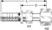 Female Flat-Face (FOR-Seal) O-Ring Swivel - GS Series