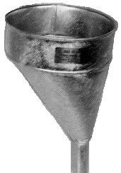 Galvanized Funnel - 6-Quart Capacity