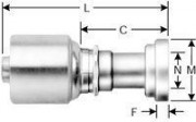 Code 61 O-Ring Flange - (Komatsu, Linkbelt, etc.) - G Series