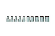 Socket Set - 1/4" Drive - 6 Pt. Standard - 10 Pieces - Set No. WT200