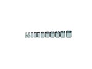 Socket Set - 3/8" Drive - 8 Pt. Standard - 11 Pieces - Set No. WT379