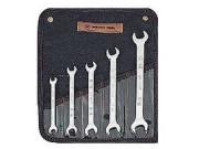 Open End Wrench Set - Full Polish - 5 Pieces - Set No. WT735