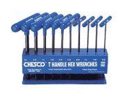 Hex Key T-Handle Set - Fractional - 13 Pieces - Set No.  WT9E60614